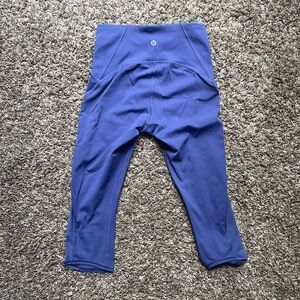 Lululemon Blue Cropped Leggings